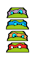 mademark x teenage mutant ninja turtles - donatello, raphael, michelangelo, and leonardo svg png