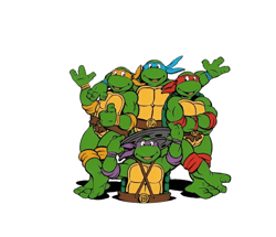 mademark x teenage mutant ninja turtles - donatello, raphael, michelangelo, and leonardo png