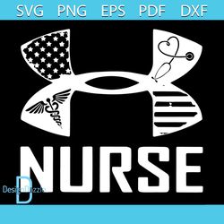 under armour nurse svg, nurse svg, caduceus svg