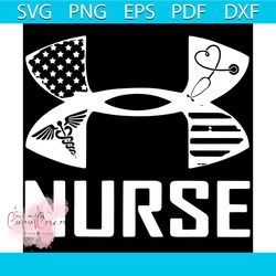 under armour nurse svg, nurse svg, caduceus svg