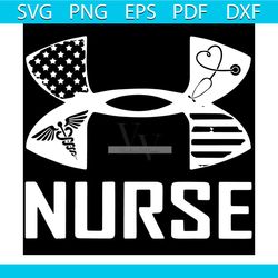 under armour nurse svg, nurse svg, caduceus svg