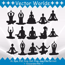 meditation yoga svg, meditation yoga's svg, meditation, yoga, svg, ai, pdf, eps, svg, dxf, png, vector