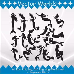 mermaid svg, mermaids svg, anime, animals, svg, ai, pdf, eps, svg, dxf, png, vector