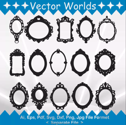 mirror frame svg, mirror frames svg, mirror, frame, svg, ai, pdf, eps, svg, dxf, png, vector