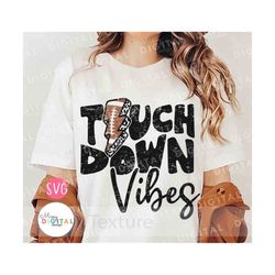 touchdown vibes leopard svg, football svg, football season svg, football life, football shirt, football game, game day,