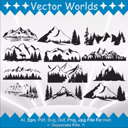 mountain scenery svg, mountain scenery's svg, mountain, scenery, svg, ai, pdf, eps, svg, dxf, png, vector