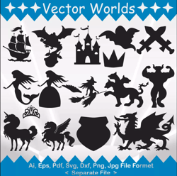 mythical creatures svg, mythical creature's svg, mythical, creatures, svg, ai, pdf, eps, svg, dxf, png, vector