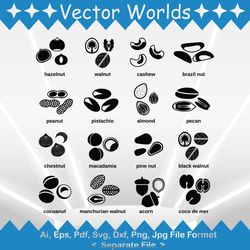 nut svg, nuts svg, nut, nut, svg, ai, pdf, eps, svg, dxf, png, vector