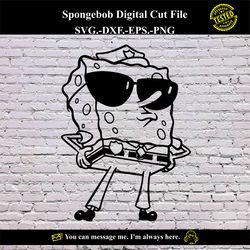 spongebob digital cut file digital product - instant download