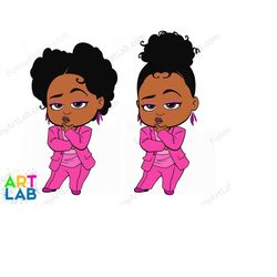 funny art fashion afro boss baby girl clipart afro baby boss shirt diy png birthday shirt fashion baby boss png baby bos