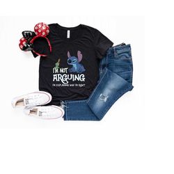 i'm not arguing i'm explaining why i'm right disney stitch shirt, disney family shirts, stitch shirt kids, stitch tshirt