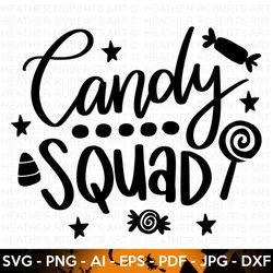 candy squad svg, halloween svg, halloween shirt svg, ghost, witch shirt svg, halloween costume svg, hand lettered quotes