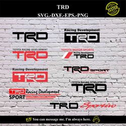 trd logo svg vector digital product - instant download