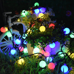 solar ball light string led frosted color