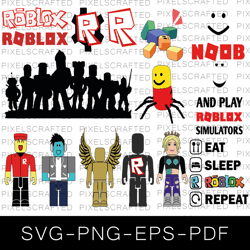 roblox svg bundle, roblox face vector, roblox cut file, roblox clipart