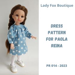 dress pattern for paola reina dolls