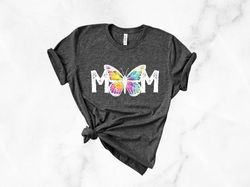 mom shirt, mother's day shirt, mothers day gift, blue butterfly, gift for mom, newborn mom, pregnancy announcement shirt