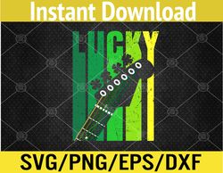 guitarist st patrick' svg, eps, png, dxf, digital download