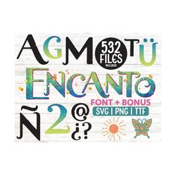 encanto font alphabet svg png digital download numbers letters abecedario encanto mirabel madrigal circut file silhouett