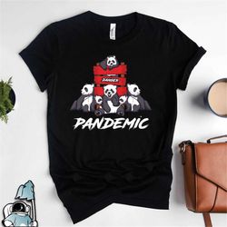 panda pandemic shirt, panda shirt, panda bear shirt, love pandas, animal lover, funny panda gifts, panda art print, funn