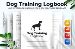 dog training logbook kdp interior