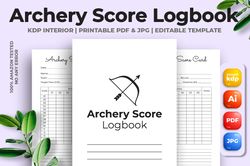 archery score logbook kdp interior