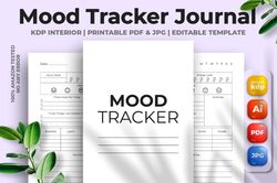 mood tracker journal kdp interior