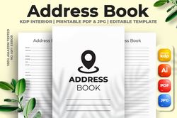 address book kdp interior