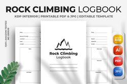 rock climbing logbook kdp interior
