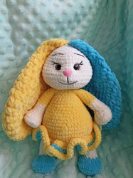 crochet bunny. plushi rabbit