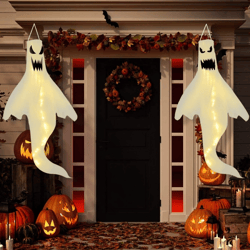 halloween decoration ghost hair dryer venue layout props