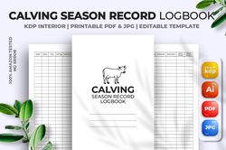 calving season record logbook kdp interior