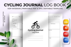 cycling journal log book kdp interior