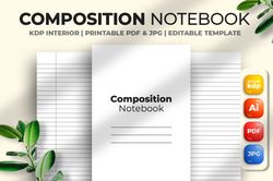 composition notebook kdp interior