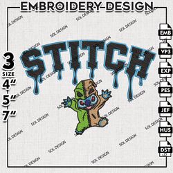 stitch oogie boogie drop name embroidery designs, nightmare before xmas, halloween embroidery files, machine embroidery