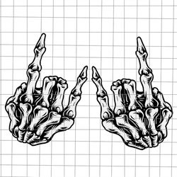 skeleton hand svg, skeleton hand rock svg, funny skeleton hand svg