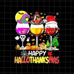 happy hallothanksmas wine glasses png, wine thanksgiving png, wine christmas png, wine hallothanksmas png