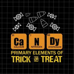 trick or treat primary elements svg, candy halloween svg, funny quote halloween svg, funny halloween svg