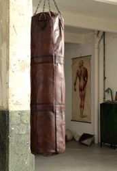 professional vintage leather punching bag | handmade leather punching bag, boxing bag, gym training punch bag