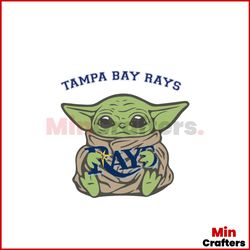 Tampa Bay Rays Baby Yoda Sport Svg Digital Cricut File