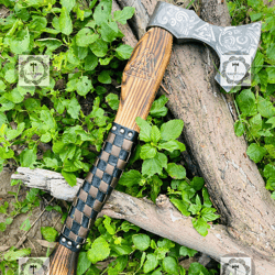 axe survival camping axe tomahawk throwing axe hatchet viking hanmdade axe gift