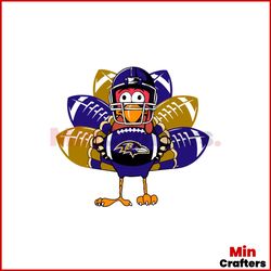 baltimore ravens turkey thanksgiving svg graphic design file