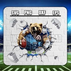 chicago bearss svg, mascot sports files, svg for cricut, clipart, football cut file, layered svg for cricut file