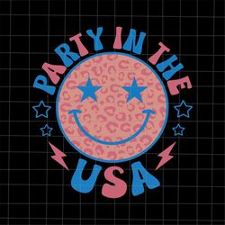 party in the usa svg, preppy smile 4th of july svg, american bald eagle svg, patriotic day svg, fourth of july svg.