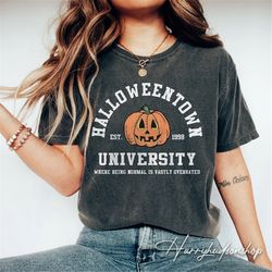 vintage halloweentown university est 1998 comfort colors shirt, halloweentown shirt, halloweentown 1998 shirt, halloween