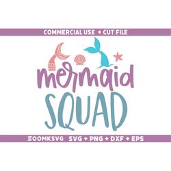 mermaid squad svg, mermaid svg, mermaid quotes svg, mermaid svg cricut, mermaid birthday svg, mermaid saying svg, mermai
