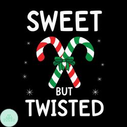 sweet but twisted svg, christmas svg, sweet christmas svg, christmas candy svg