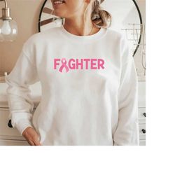 fighter cancer t-shirt,cancer warrior shirt,cancer sweatshirt,stronger than cancer shirt,pink ribbon awareness shirt,can