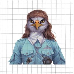 4th of july nurse png, american bald eagle mullet png, america eagle nurse png, eagle mullet png, patriotic day png, fou