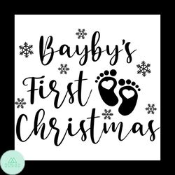 baby's first christmas 2020 svg, christmas svg, first christmas svg